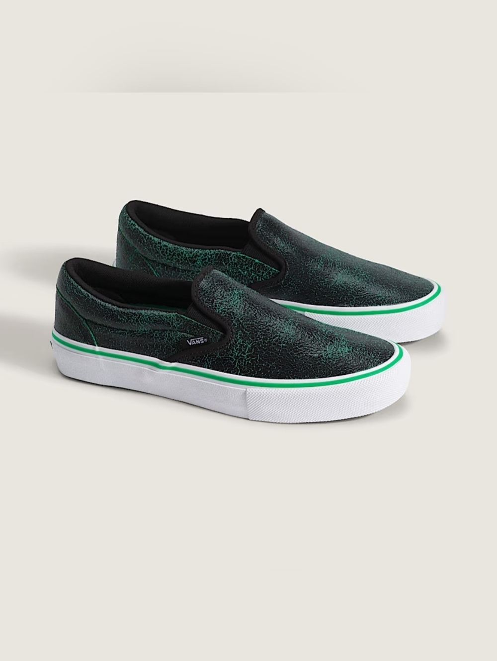 Vans Skate Cracked Leather Slip On *NWT*
